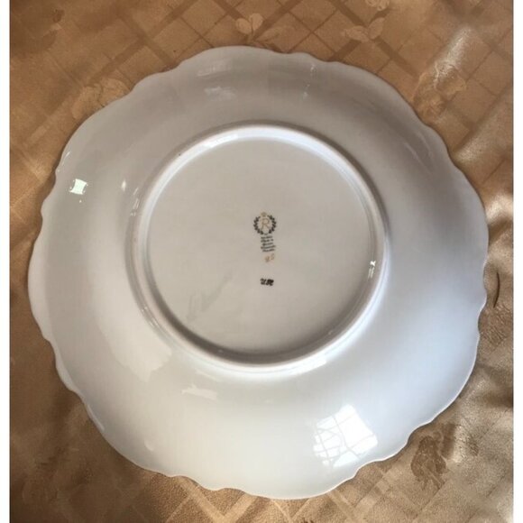 Reichenbach Fine China Floral Round Platter Plate GermanyHeavy Gold Trim 13" - Picture 5 of 11